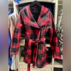 Steve Madden Buffalo Plaid Coat